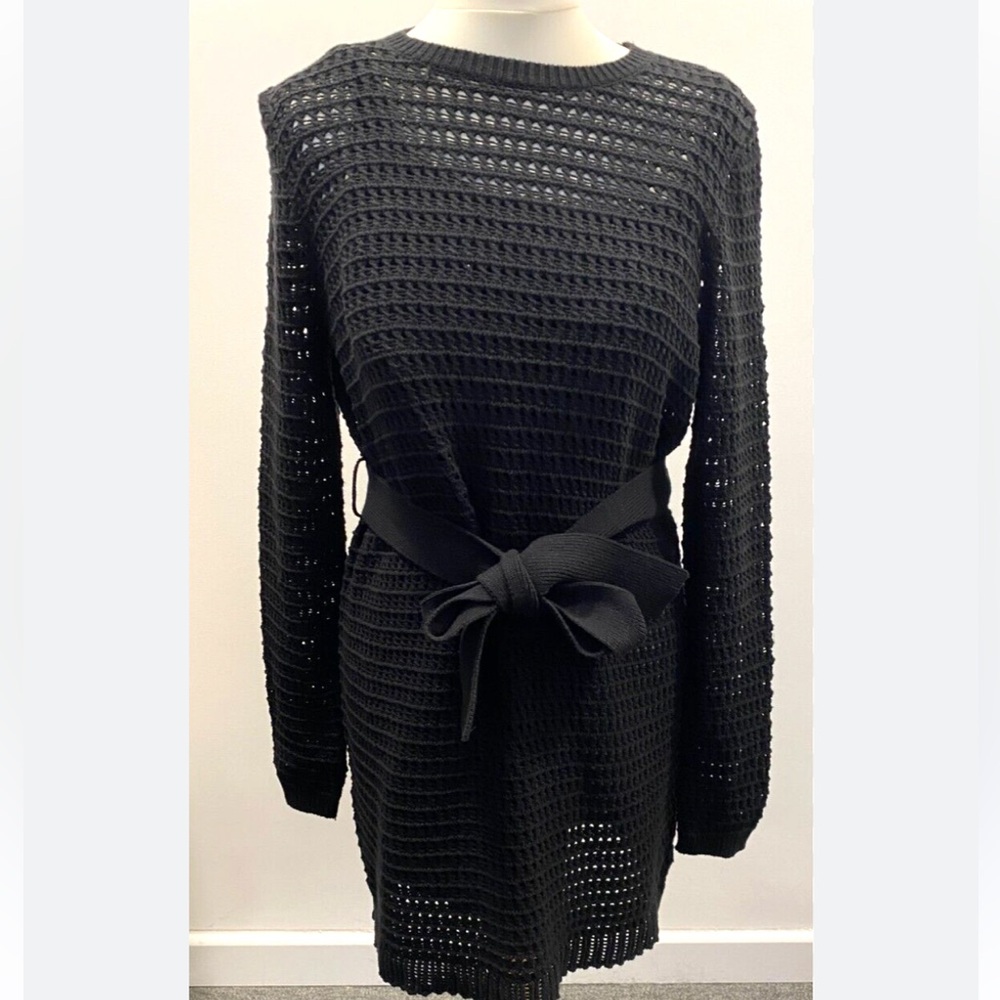Boden Black Knit Dress